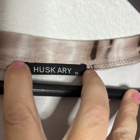 HUSK ARY brown tie dye maxi dress size XL boho beach coastal vacation neutral - Picture 4 of 7